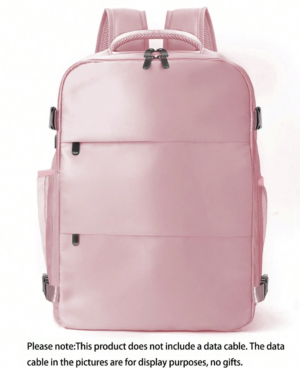 Mochila de viaje mutifuncional rosa